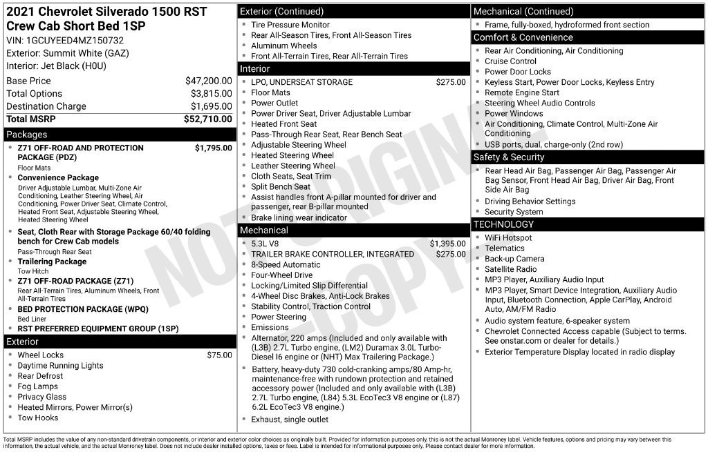 Used 2021 Chevrolet Silverado 1500 RST AWD/4WD image 9