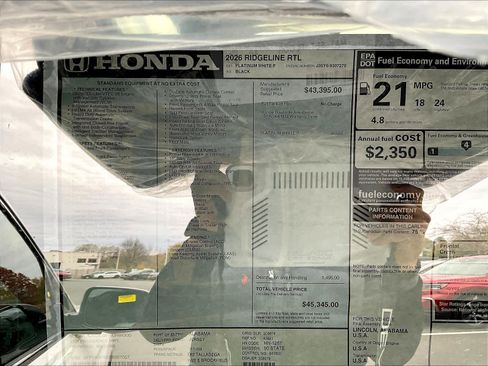 New 2026 Honda Ridgeline RTL image 18