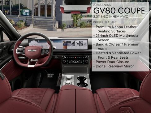 New 2026 Genesis GV80 3.5T e-SC AWD/4WD image 46