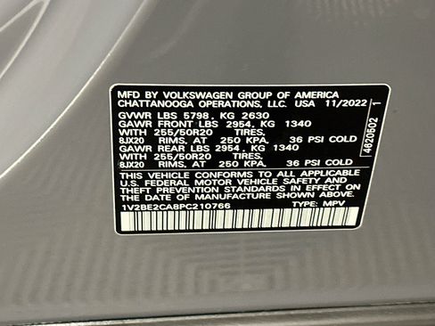 Used 2023 Volkswagen Atlas Cross Sport SEL AWD/4WD image 12