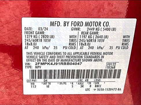 Used 2024 Ford Edge SEL w/ Convenience Package AWD/4WD image 37