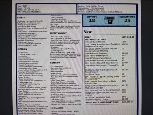 Used 2025 Porsche 911 Carrera 4 GTS image 11