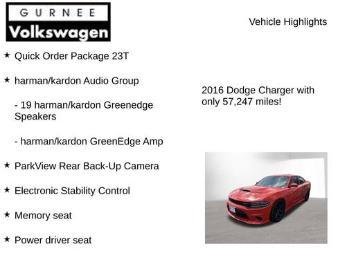Used 2016 Dodge Charger SRT Hellcat w/ Harman/Kardon Audio Group RWD image 8