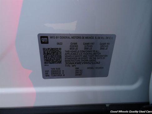Used 2022 Chevrolet Equinox RS w/ LPO, Floor Liner Package AWD/4WD image 24