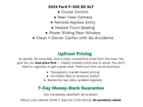 Used 2024 Ford F350 XLT w/ Black Appearance Package AWD/4WD image 2