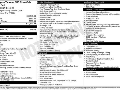 Used 2017 Toyota Tacoma SR5 w/ Tow Package image 6