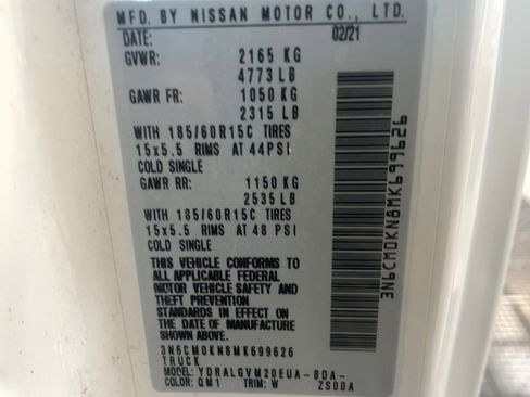 Used 2021 Nissan NV200 SV w/ Sliding Door Glass Package image 21