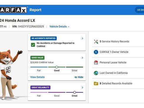 Used 2024 Honda Accord LX image 3