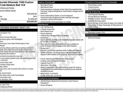 Used 2018 Chevrolet Silverado 1500 Custom RWD image 10