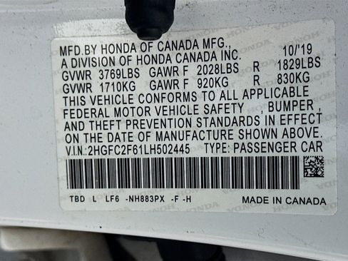 Used 2020 Honda Civic LX image 12