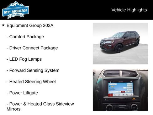 Used 2018 Ford Explorer XLT w/ Equipment Group 202A image 4