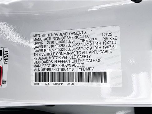 New 2026 Honda Odyssey Elite image 8