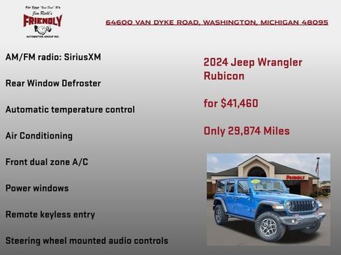 Used 2024 Jeep Wrangler Unlimited Rubicon AWD/4WD image 10