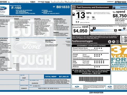 Used 2014 Ford F150 Raptor w/ Equipment Group 801A Luxury image 7