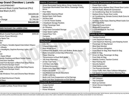 Used 2023 Jeep Grand Cherokee L Laredo RWD image 2