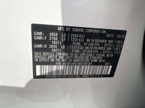 Used 2021 Subaru Outback Limited image 21