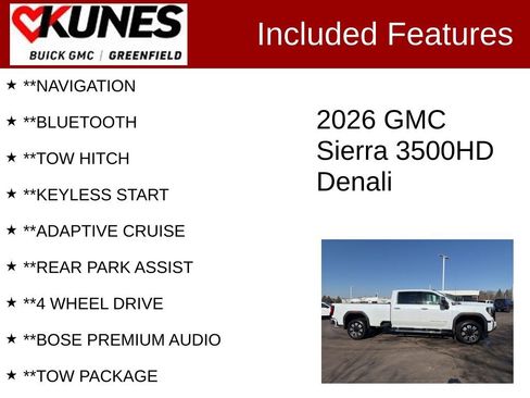 Used 2026 GMC Sierra 3500 Denali w/ Denali Reserve Package image 3