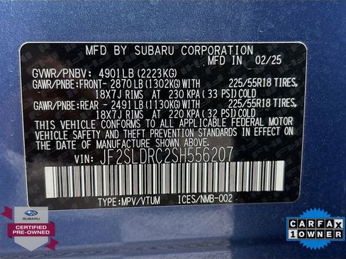 Certified 2025 Subaru Forester Limited w/ Popular Package #2 AWD/4WD image 33