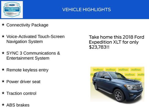 Used 2018 Ford Expedition XLT w/ Equipment Group 202A AWD/4WD image 18