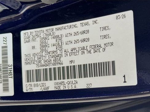 New 2026 Toyota Sequoia Limited image 33