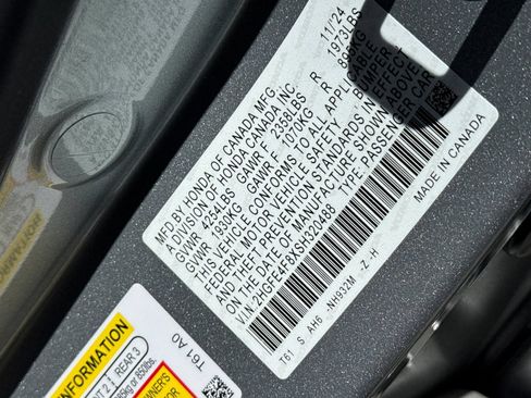 Certified 2025 Honda Civic Sport image 12