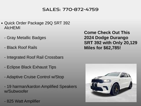 Used 2024 Dodge Durango SRT AWD/4WD image 15