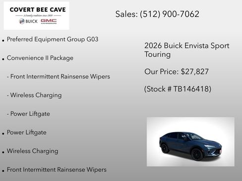 New 2026 Buick Envista Sport Touring w/ Convenience II Package image 6