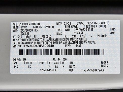 Used 2024 Ford F150 XLT w/ Equipment Group 302A MID image 18