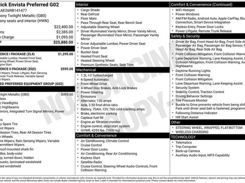 Used 2024 Buick Envista Preferred w/ Convenience I Package FWD image 11