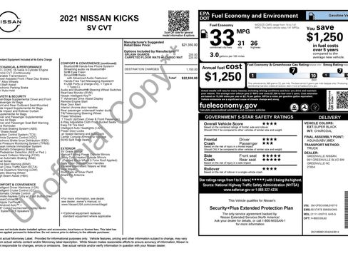 Used 2021 Nissan Kicks SV FWD image 2