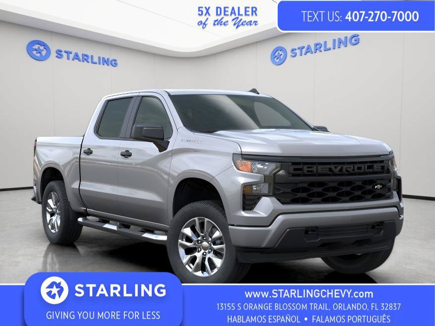 Certified 2025 Chevrolet Silverado 1500 Custom RWD image 1