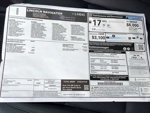 New 2025 Lincoln Navigator L Reserve w/ Jet Appearance Package image 22