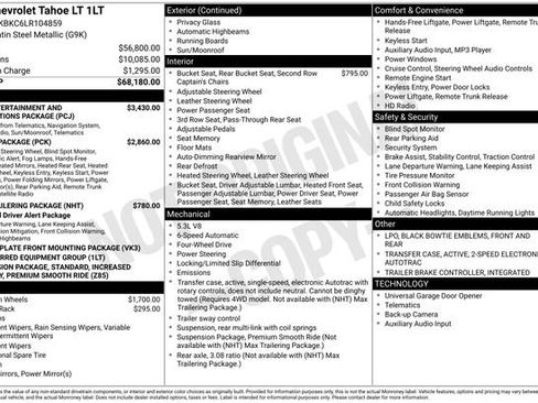 Used 2020 Chevrolet Tahoe LT image 51