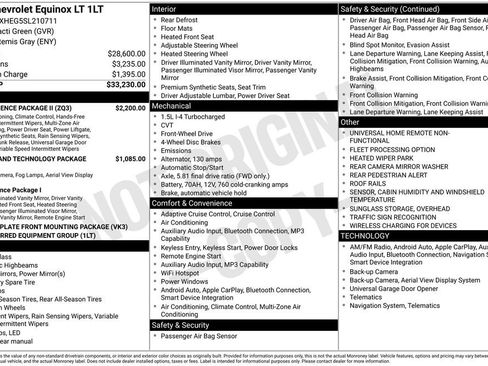 Used 2025 Chevrolet Equinox LT w/ Convenience Package II FWD image 6