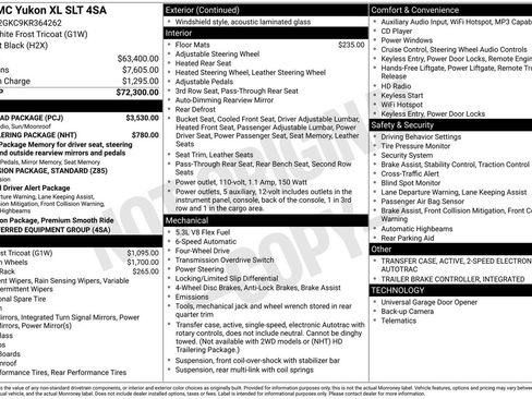Used 2019 GMC Yukon XL SLT w/ Open Road Package AWD/4WD image 4