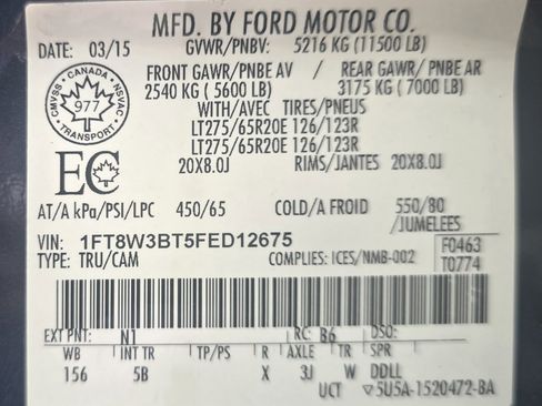 Used 2015 Ford F350 Lariat w/ Lariat Ultimate Package AWD/4WD image 43