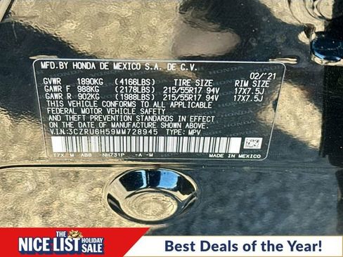 Certified 2021 Honda HR-V EX image 32