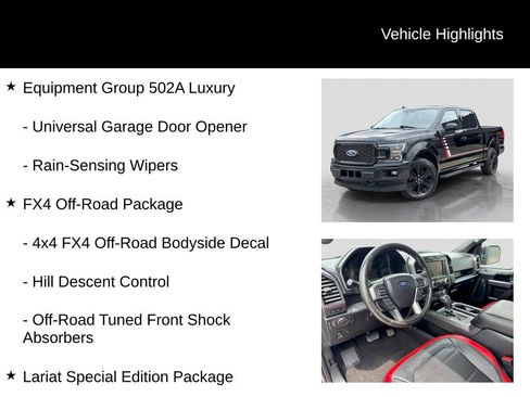 Used 2019 Ford F150 Lariat w/ Equipment Group 502A Luxury AWD/4WD image 16