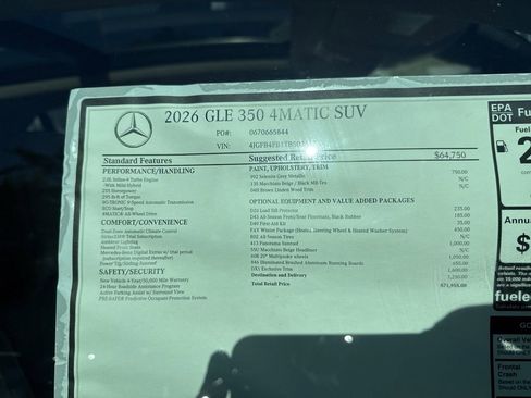 New 2026 Mercedes-Benz GLE 350 4MATIC image 12