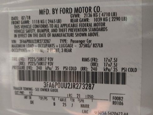 Used 2018 Ford Fusion S image 33