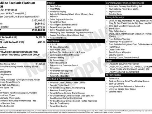 Certified 2026 Cadillac Escalade Platinum Sport w/ LPO, ONYX Package image 34