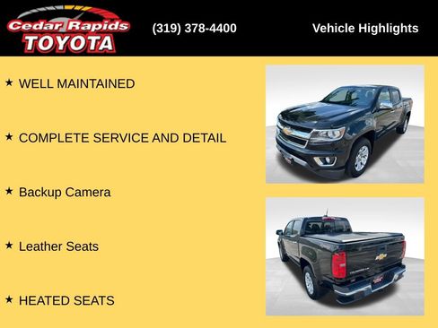 Used 2017 Chevrolet Colorado LT w/ Luxury Package, Chrome AWD/4WD image 8