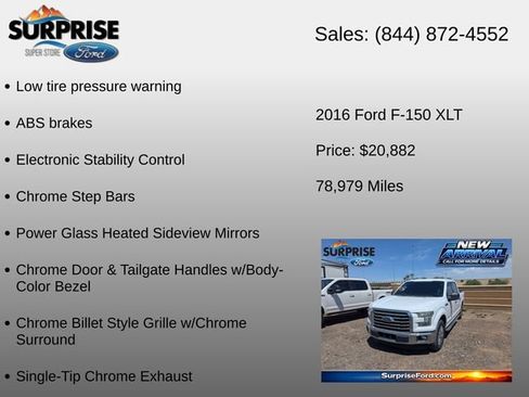 Used 2016 Ford F150 XLT w/ Equipment Group 301A Mid RWD image 19