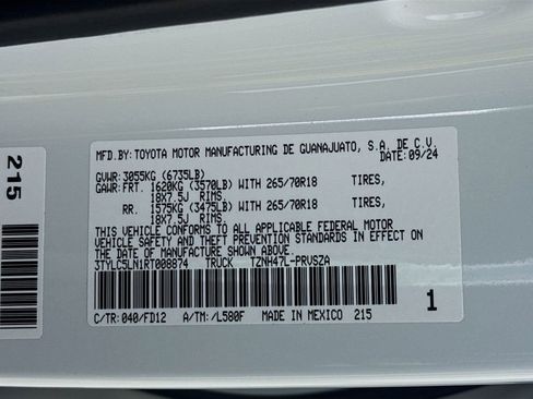 Used 2024 Toyota Tacoma TRD Off-Road w/ TRD Off Road Upgrade Package image 33