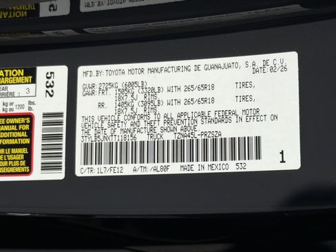 New 2026 Toyota Tacoma TRD Sport AWD/4WD image 32