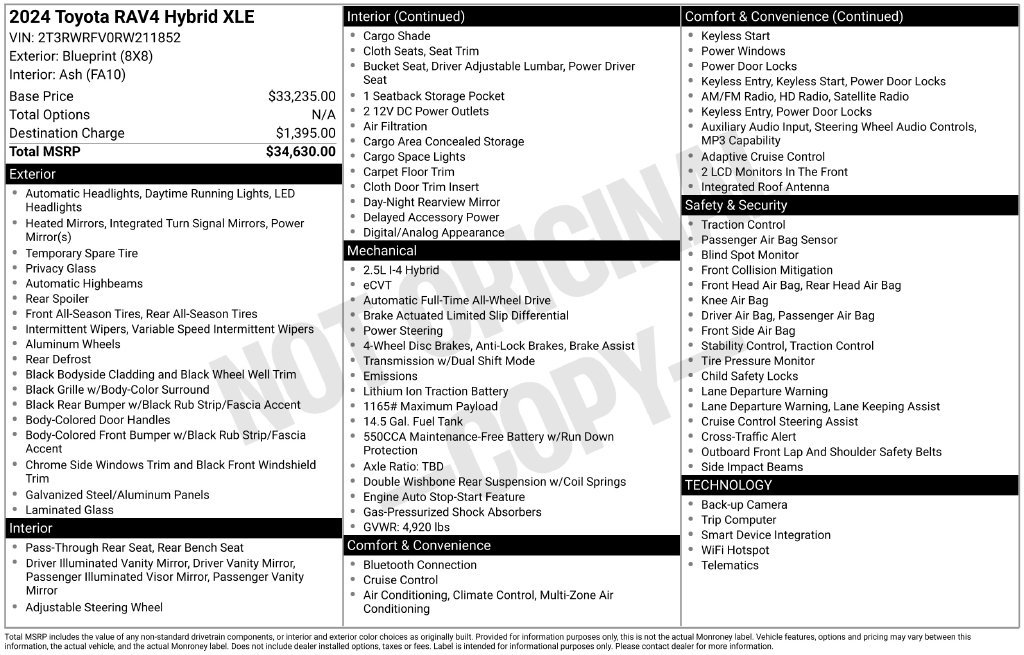 Used 2024 Toyota RAV4 XLE AWD/4WD image 17