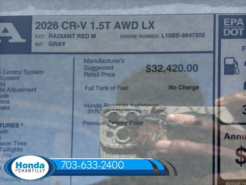 New 2026 Honda CR-V LX image 33