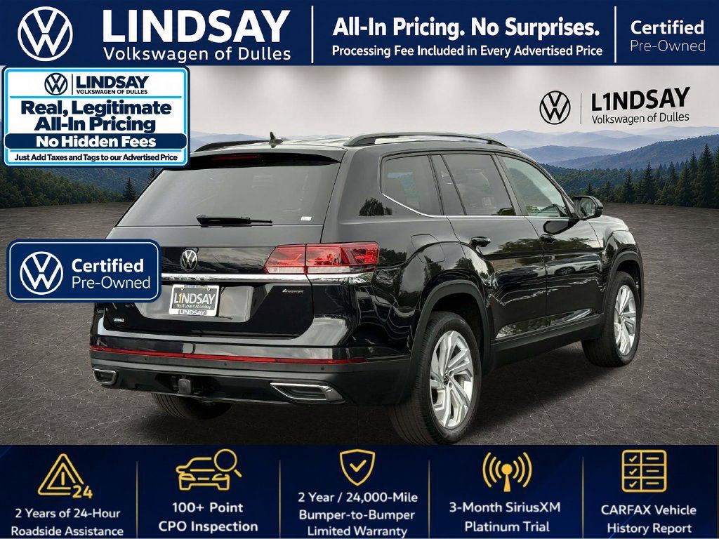 Certified 2023 Volkswagen Atlas SE w/ Panoramic Sunroof Package AWD/4WD image 8