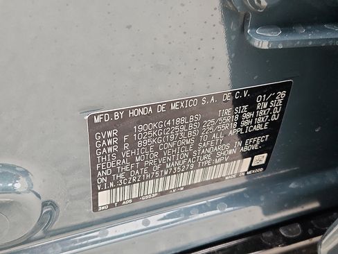 New 2026 Honda HR-V EX-L image 17