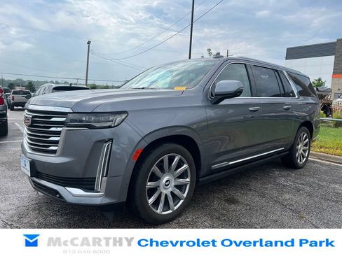 Used 2021 Cadillac Escalade ESV Premium Luxury Platinum w/ Heavy-Duty Trailer Package AWD/4WD image 7